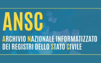 TRANSIZIONE DIGITALE UFFICIO DI STATO CIVILE  ANSC (ARCHIVIO NAZIONALE STATO CIVILE)
